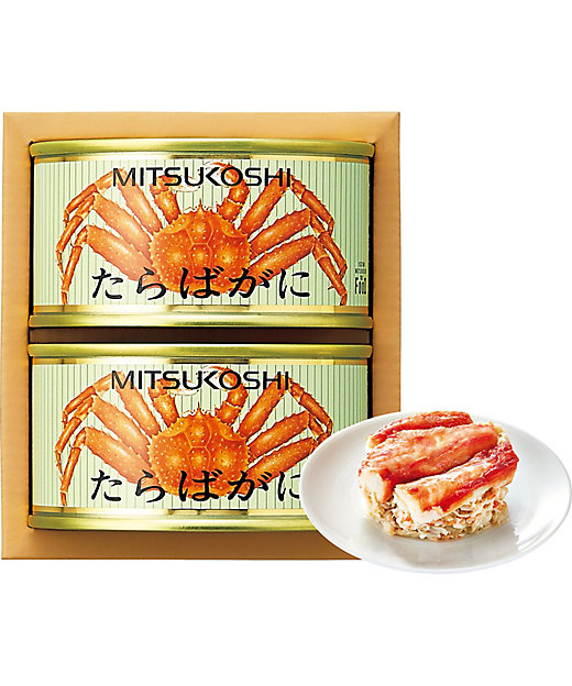 三越伊勢丹オンラインストア 三越 たらばがに缶詰 調理済み食品