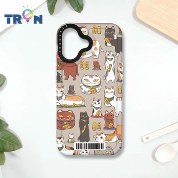 TRON IPHONE 16 俄羅斯方塊招財貓大集合 防摔 MAGSAFE 磁吸 太空載具殼 透白 手機殼