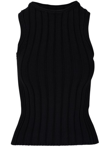 KHAITE - The Manu ribbed-knit tank top - women - Fabric - L - Black