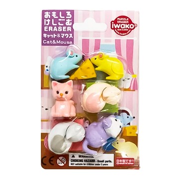造型橡皮擦/貓和老鼠IWAKO:ER-BRI072