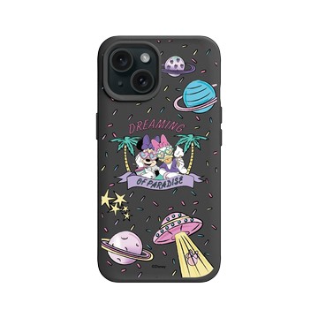 iPhone 15 SolidX 黑 - 迪士尼-米奇 Mickey - 繽紛宇宙-米妮與黛西
