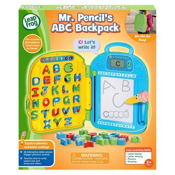 Leap Frog 跳跳蛙 ABC 學習背包  1個  本體: 24.5 x 32 x 7cm 外盒: 47.5 x 6.5 x 33cm