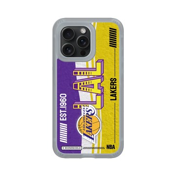iPhone 15 Pro Max AirX 流變灰 - NBA - 復古球員卡-洛杉磯湖人 L.A. Lakers - Vintage Card