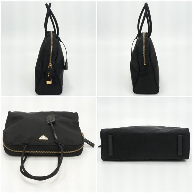 PRADA ブラック ナイロン ショルダーバッグ PRADA