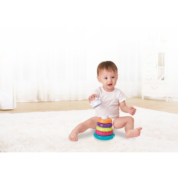 CuteStone - 【盒損福利品】聲光趣味套圈圈玩具 感統玩具(限量買一送一)