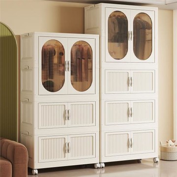 家用臥室兒童衣柜折疊式塑料收納柜多功能多層寶寶衣櫥雜物儲物柜