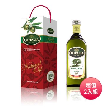 Olitalia 奧利塔 精純橄欖油1000ml禮盒二入組