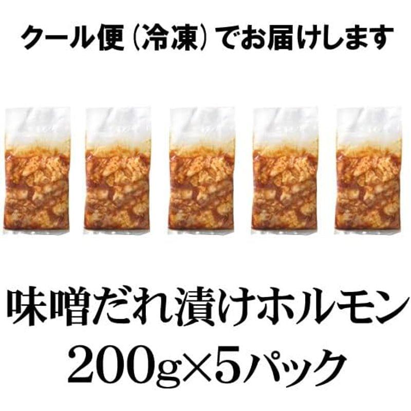 情熱ホルモン 牛ホルモン 味噌だれ漬け メガ盛セット 1kg