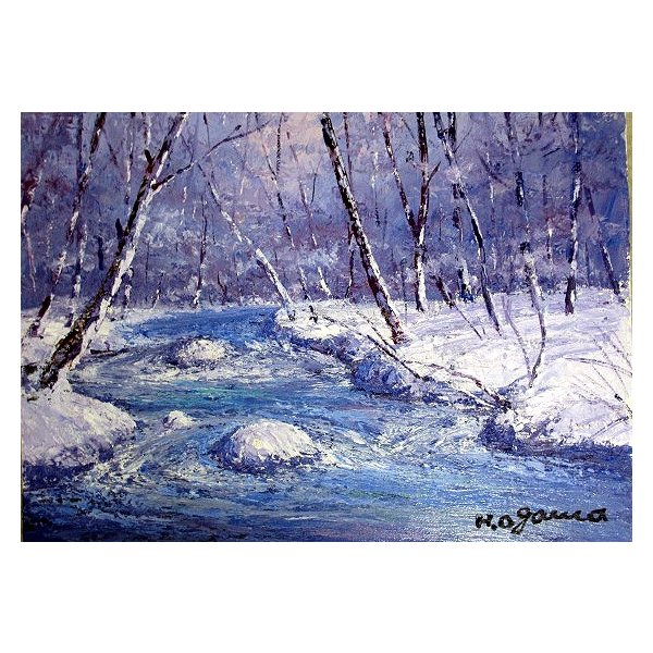 値下げ 油彩画 洋画 肉筆絵画 油絵額縁付きで納品対応可 Wf3サイズ 立山連峰を望む 小川 久雄 自然 風景画 Smartfarmerkenya Com