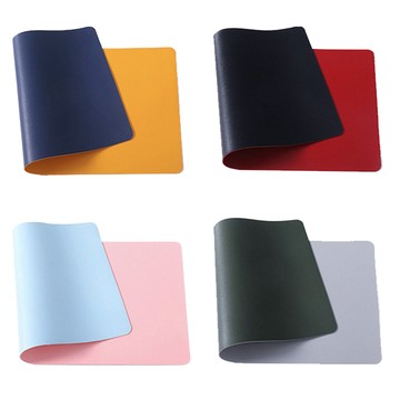 lebon 雙面雙色皮革滑鼠桌墊-小60x30cm(隔熱墊 滑鼠墊 止滑墊 辦公 書桌)