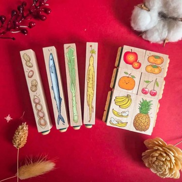 【馬年限定】過年蔬果手帳戳章組