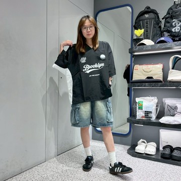 【MasCool】Brooklyn運動風拼接短袖 短袖T 短TEE 短袖TEE 休閒 美式 運動風 戶外