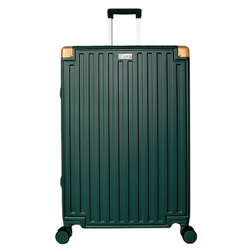 LEADMING 俐德美 夢幻之星鋁框行李箱 時尚杯架 ABS+PC材質  20吋  墨綠色