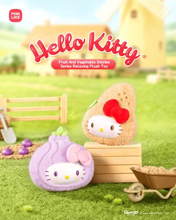 【際洋文化】Hello Kitty Style果蔬物語系列毛絨捏捏樂