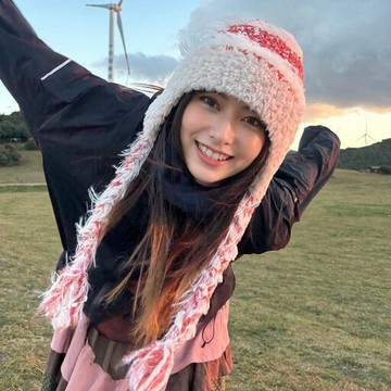 FUXI 毛線帽女 民族風條紋拼接針織帽 秋冬加厚保暖防寒護耳帽 可愛套頭帽子 雷鋒帽 女生帽子