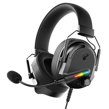 FANTECH HG26 7.1環繞立體聲RGB USB耳罩式電競耳機 50mm大驅動單體 可拆卸式麥克風  Black