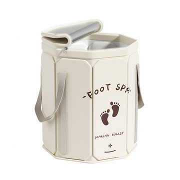 【媽媽咪呀】防傾穩固保溫立板折疊泡腳桶-加高帶蓋款(高桶泡腳桶 保溫泡腳桶 足浴桶 摺疊泡腳桶)防傾挺立保溫板(加高帶蓋款)