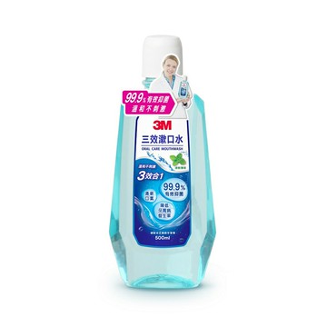3M 3效漱口水-清新薄荷味 (500ml/瓶)【杏一】
