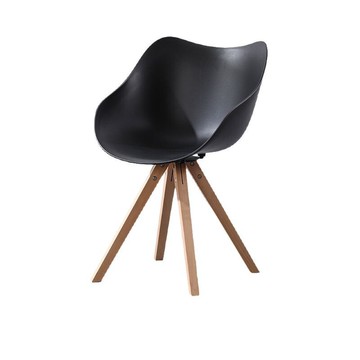 靠背實木網紅餐椅 簡約設計師咖啡廳創意扶手 家用書桌電腦椅子G9/19