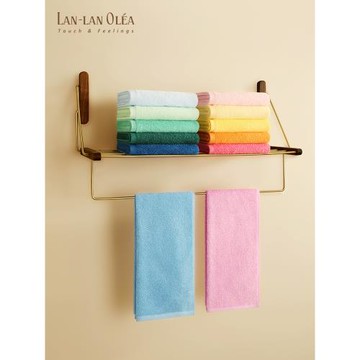 LAN面巾吸水速干不易掉毛男女兒童全棉成人抗菌毛巾洗臉純棉家用