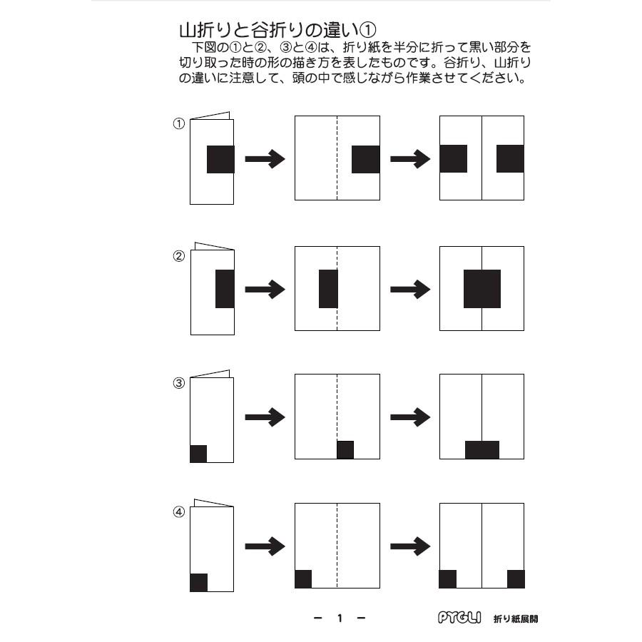 能力育成問題集27 折り紙展開