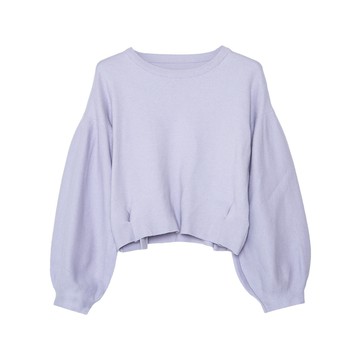 5th STREET｜山形｜女裝｜簍空針織上衣｜芋紫