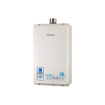 SAKURA 13L《屋內型-強制排氣》數位恆溫熱水器SH-1333(1331)全台配送+基本安裝
