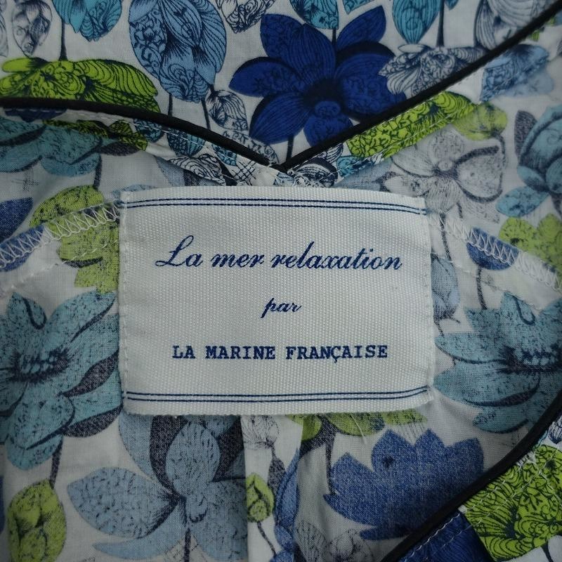LA MARINE FRANCAISE 半袖チュニック　リバティ柄　未使用品 マリンフランセーズ MARINE FRANCAISE *コットンリバティ