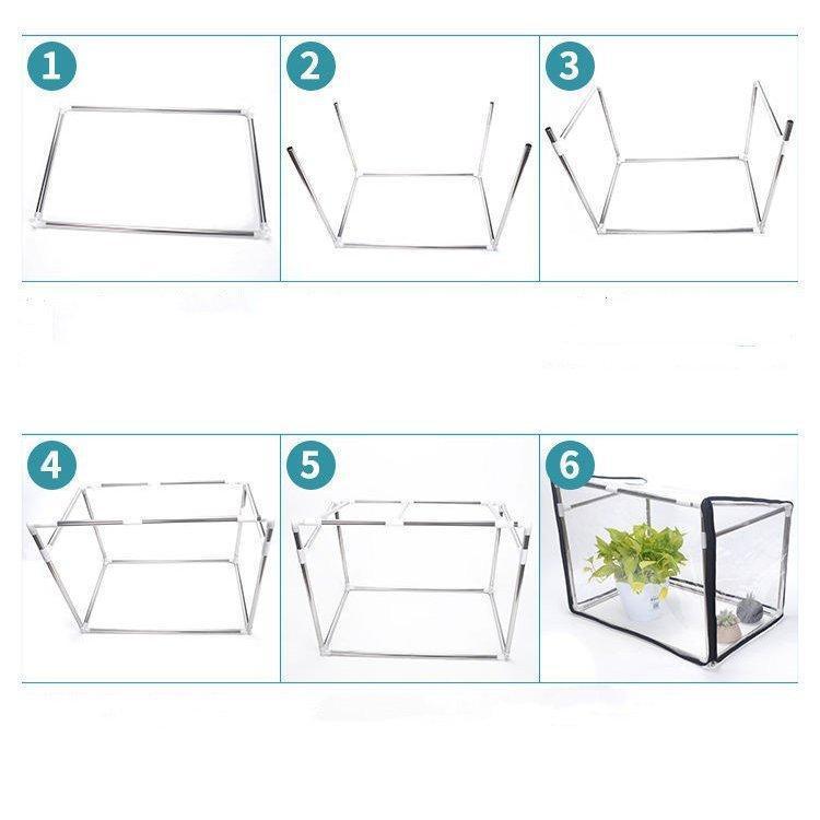 霜よけ 防鳥対策 ビニール温室 防風防雨 屋外 室内 簡易温室 ビニール温室 菜園ハウス ミニ 組立式 ファスナー付き 育苗 家庭用 園芸