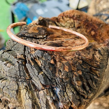 紅銅手環 水波紋 開口 手環 細款 客製化姓名 S84