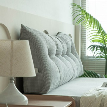 跨境床頭靠墊床上三角靠枕大靠背護腰墊背榻榻米客廳飄窗軟包簡約