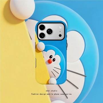 探頭哆啦A夢手機殼iPhone17/18潮16plus蘋果15promax防摔14卡通13 12 11