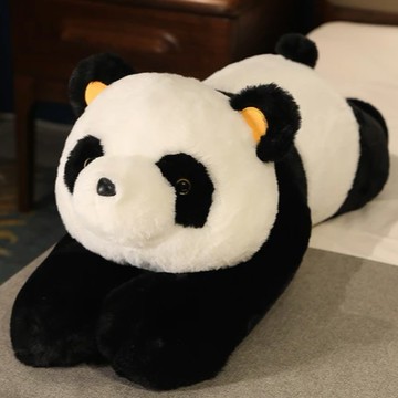 送隨機永生花【家寵LOVEHOME】 LOVEHOME 趴趴熊 趴熊貓 北極熊 熊貓 棕熊 動物 長條 - 100cm (貓熊)