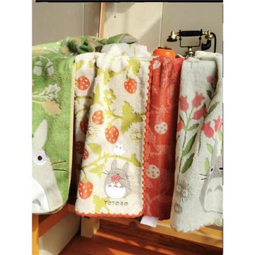 出口日單 可愛居家卡通 龍貓魔女系列純棉浴巾 重工刺繡無捻