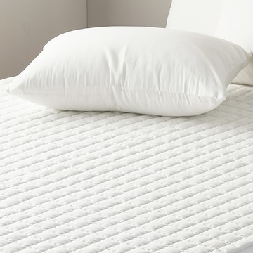 Jibeding 60支純棉保潔墊  純白色  110 x 200 cm