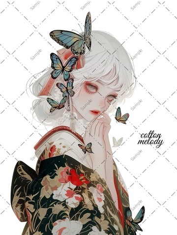 original sticker no.1036 人物貼紙 原創貼紙 人物貼紙 女孩貼紙 原創人物貼紙