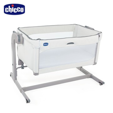 義大利 chicco - Next 2 Me Magic多功能親密安撫嬰兒床邊床(鎖扣版)-凝雪白