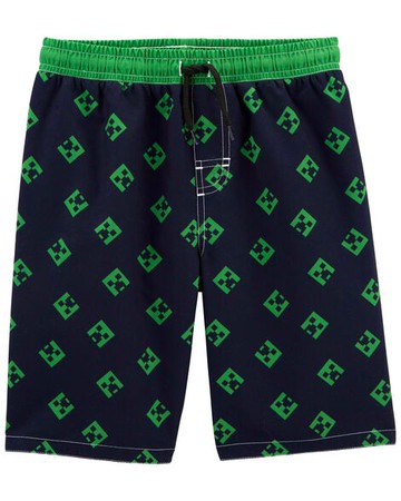 Kid Minecraft Swim Trunks