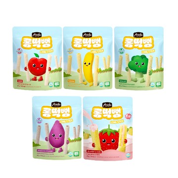 Hibebe - 洛奇 米米樂長棒-蘋果/香蕉/花椰菜/紫薯 30g (7M+)｜草莓牛奶 40g (12M+)