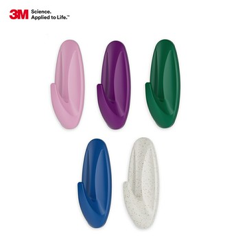 3M 17081 無痕光譜系列-中型設計師掛鉤-(紫丁香 / 深蜜紫 / 果漾綠 / 極地藍 / 冰淇淋)