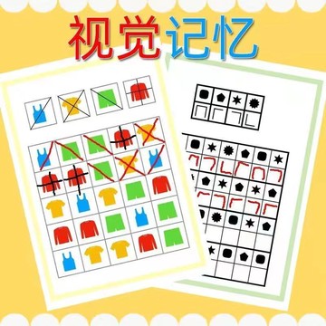 台灣發貨🔸專注力訓練✅視覺認知遊戲 兒童記憶訓練 幼兒專注力教具 早教學習玩具 幼兒園教具