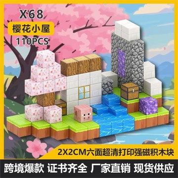 新品我的磁力世界磁性吸方塊全套積木兒童益智生日禮物小玩具批發