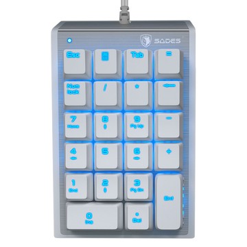 數字小鍵盤 SADES賽德斯數字鍵盤真機械青軸財務會計專用usb有線電腦筆記本辦公外接帶計算器二合一22建股票迷你小鍵盤【MJ9892】