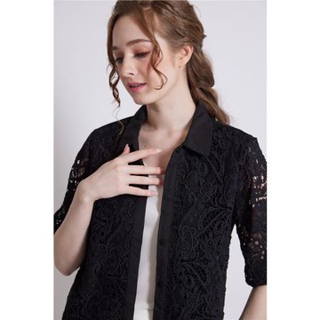 QWI頂級手工水溶蕾絲細柔棉襯衫限訂專屬