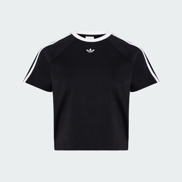 Adidas 愛迪達 Baby Tee W KT7794 女 T恤 運動上衣 休閒短袖 黑 亞版 純棉 短版