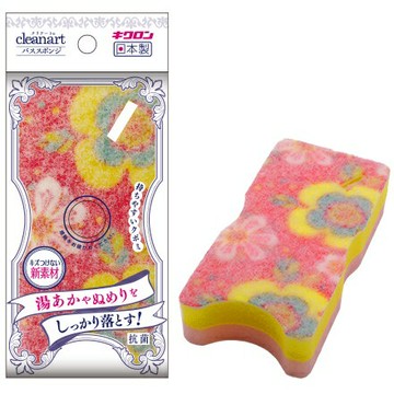 【日本KIKULON】Clinato 浴缸清洗海綿 浴缸清潔（粉色）