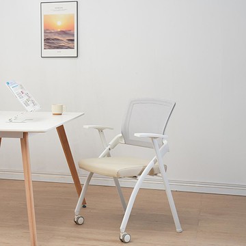 logo story 哈佛專注力學生辦公折疊椅  砂米黃  620 x 560 x 845mm