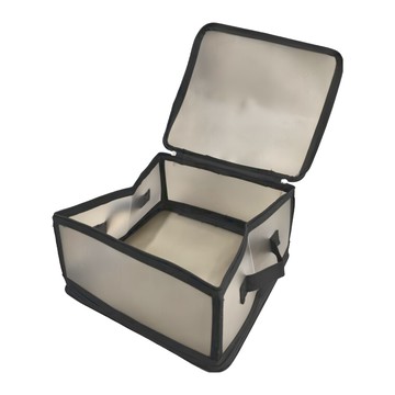 日式折疊霧面雙開收納箱 提把設計 防塵防潮 13L  30 x 28 x 15cm  黑色  1個