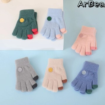 【Arbea】兒童手套冬季新款韓國新款男女童卡通保暖中童手套【C250】