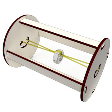 「科探旅科學小實驗」科學實驗stem益智教育科教DIY胡克滾輪幼兒小學生科技小製作教具